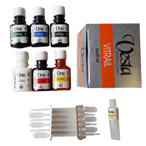 رنگ ویترای 6 رنگ وستا حجم 40 میل