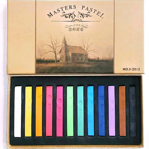 پاستل گچی 12 رنگ ماریس مدل F-2012