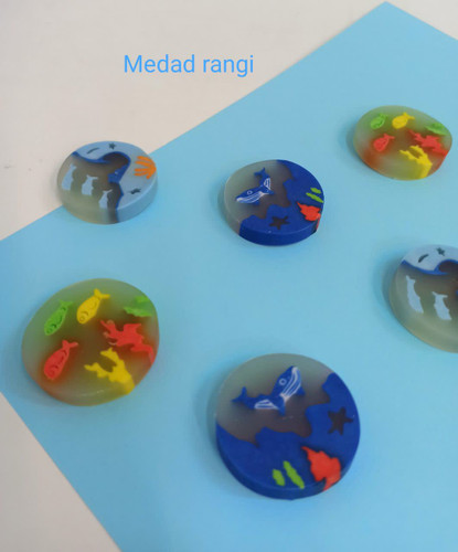 پاکن مغزدار ژله ای طرح ماهی