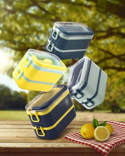 لانچ باکس (ظرف غذا) دو طبقه آنکسیا